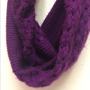 Warm & Cozy Purple Infinity Scarf